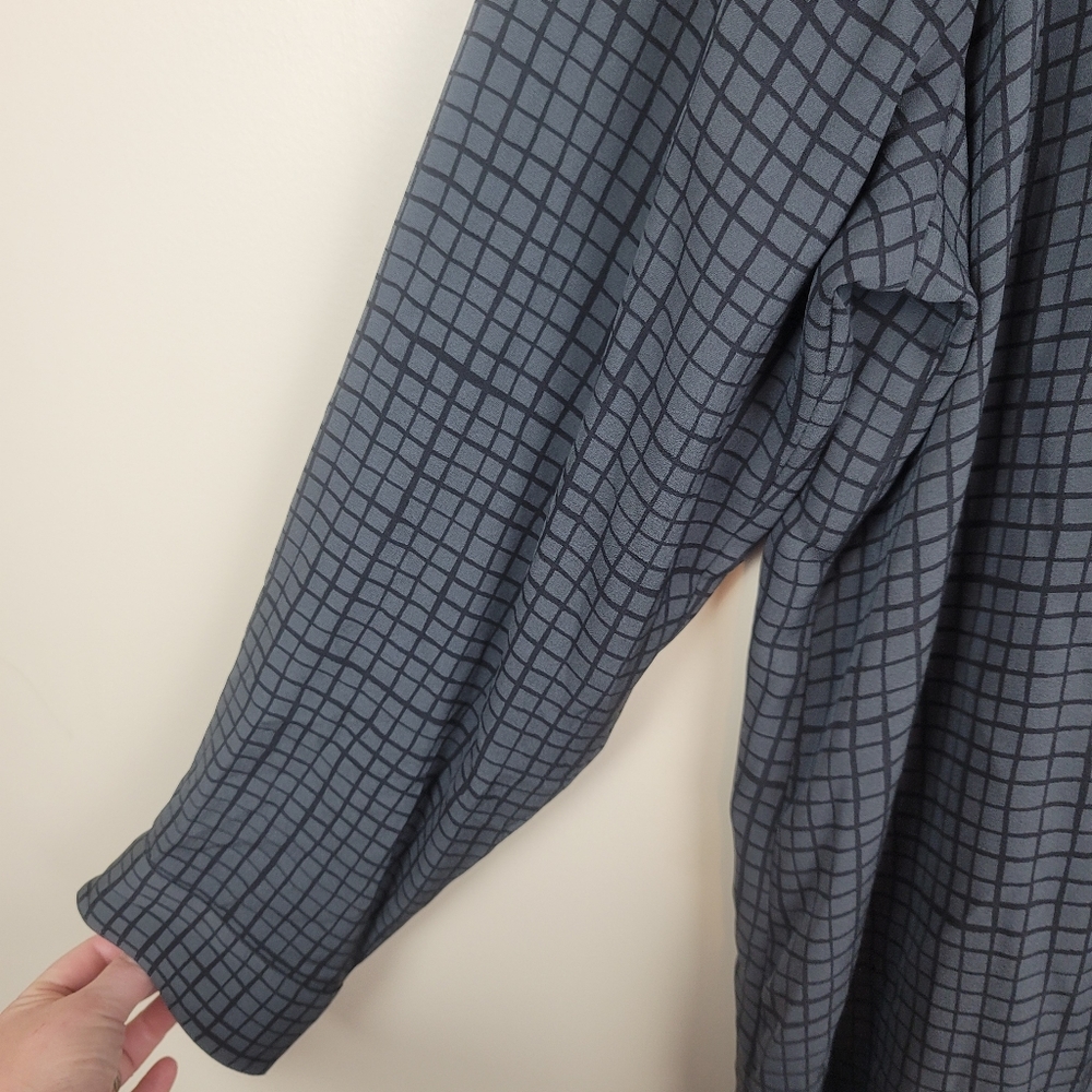 Eileen Fisher 100% Silk Button Down Shirt Dress size XL - Picture 4 of 7